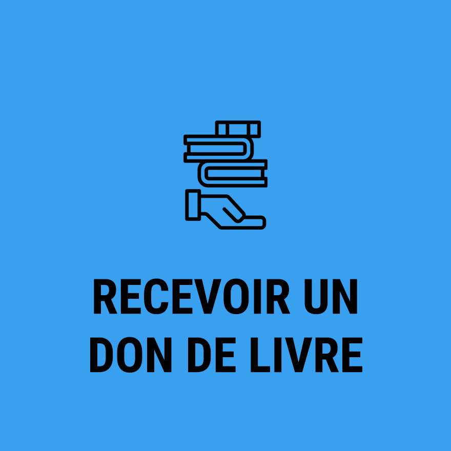 Recevoir un don de livre